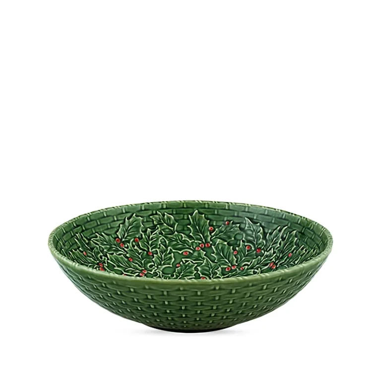 Bordallo Pinheiro Holly Salad Bowl