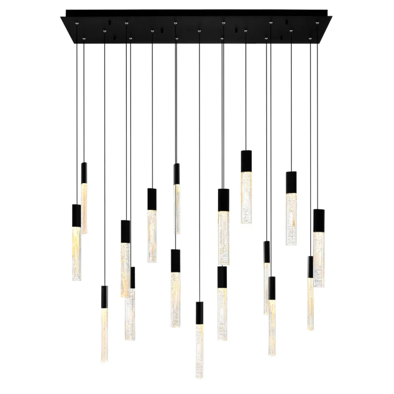 Black LED Chandelier from the Greta Collection