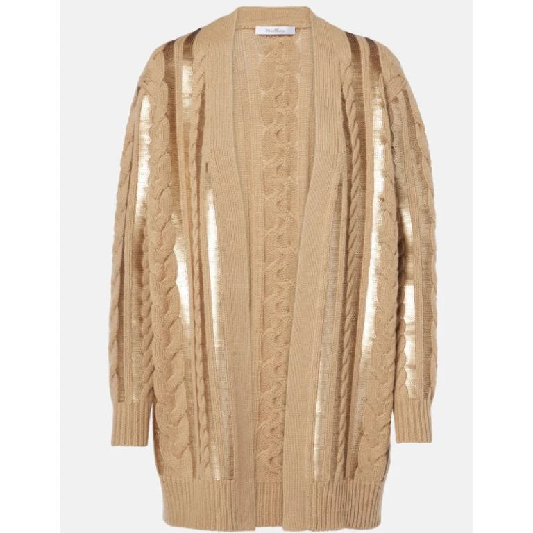 Max Mara Mirco Brown Wool Cashmere Sweater - Women