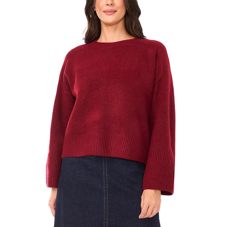 Vince Camuto Raglan Wide Sleeve Crewneck Sweater