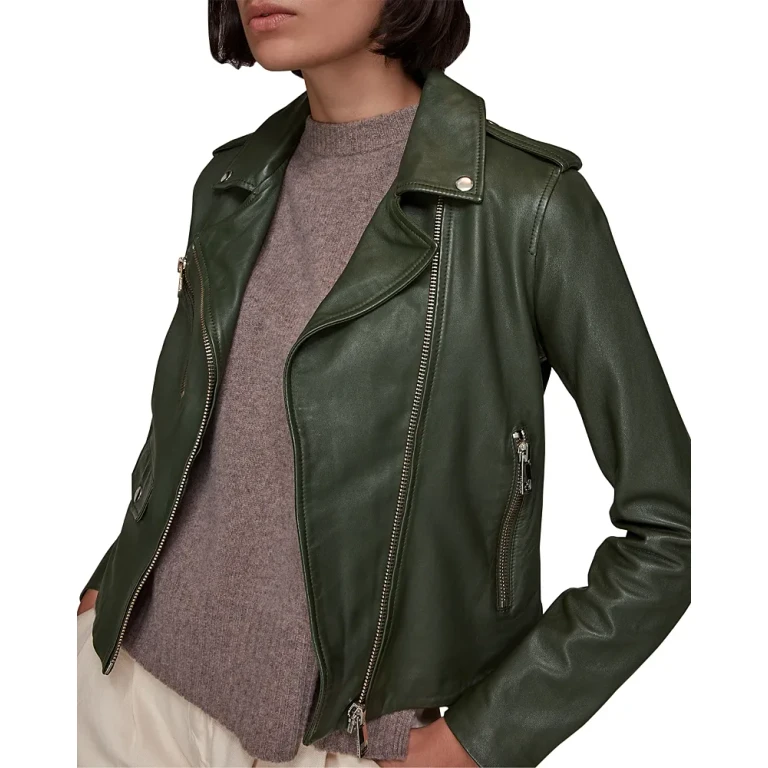 Whistles Agnes Leather Moto Jacket