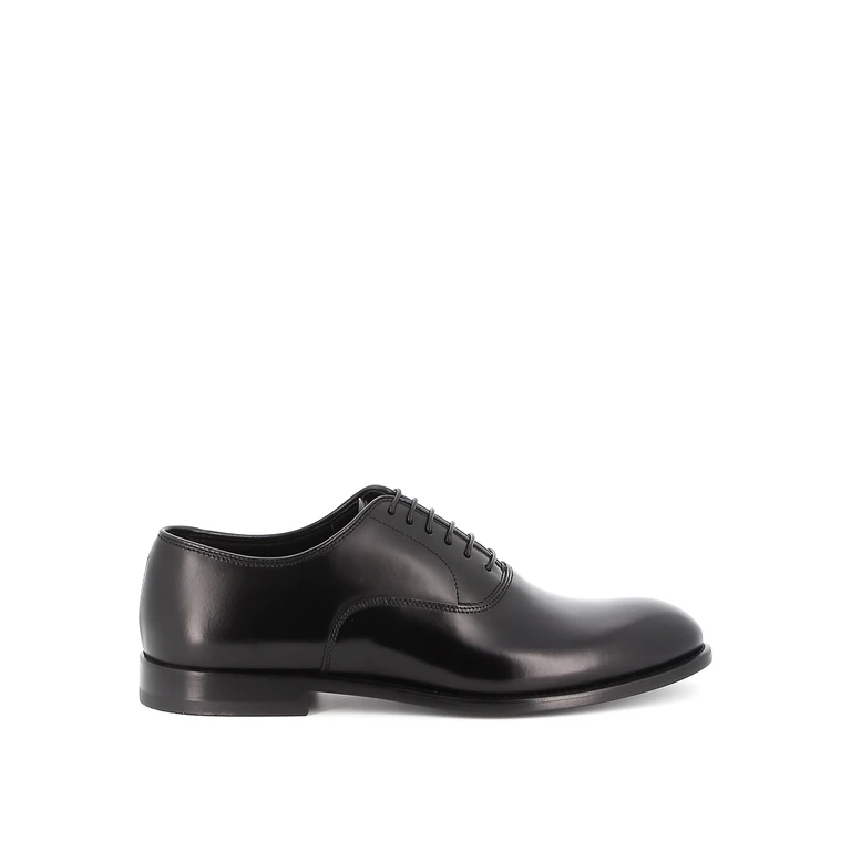 Doucals Francesina Black Calf Leather Shoe - Men