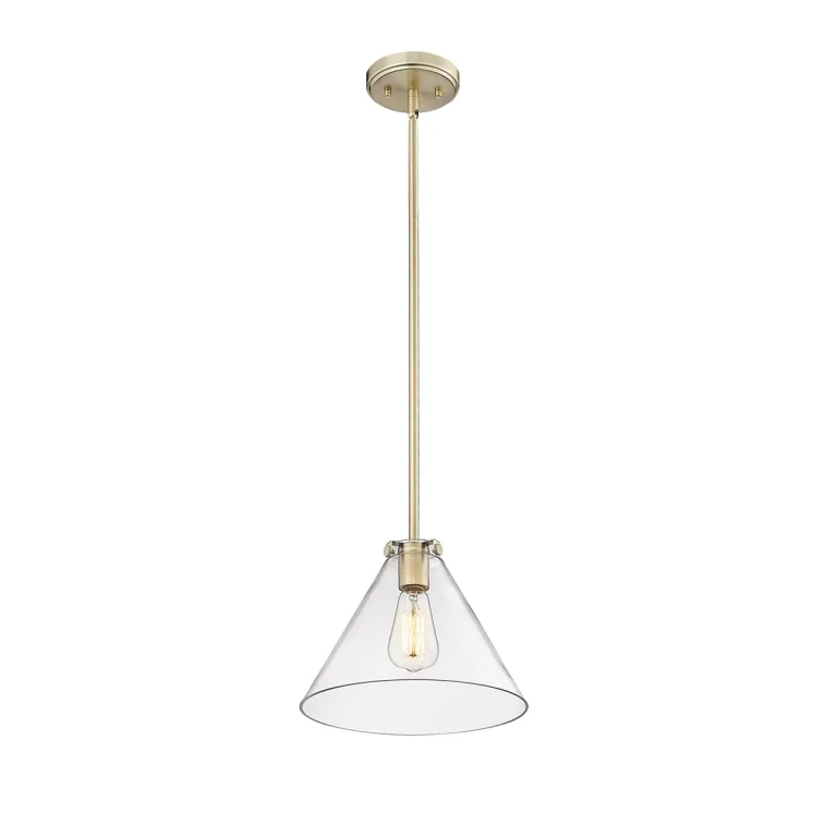 Modern Gold One Light Pendant from the Aliza Collection