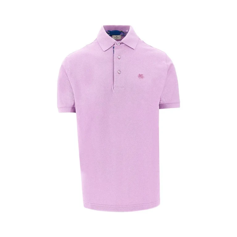 ETRO Piquet polo shirt with Pegaso embroidery Man S