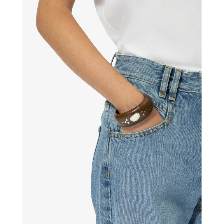 Bracelet Layla - Femme - Havane-argent - Taille T2 - Isabel Marant