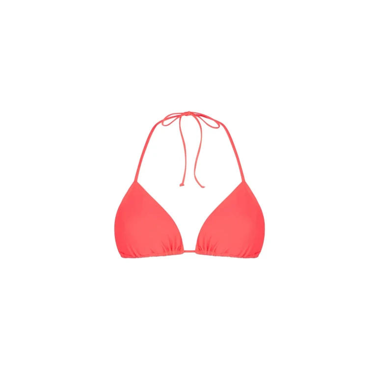 MC2 Saint Barth Leah Fluo Red Triangle Bikini Top