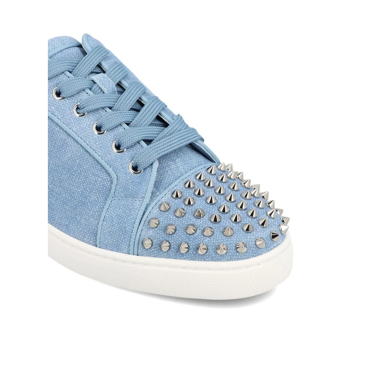 Christian Louboutin Sneakers Clear Blue Calf Leather - Men