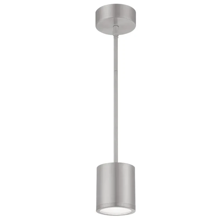 WAC Lighting 120V Tube 1-Light Energy Star LED Pendant in Brushed Aluminum - PD-W2605-AL