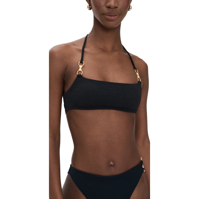 ViX Paula Hermanny Nell Lilian Bikini Top Black L
