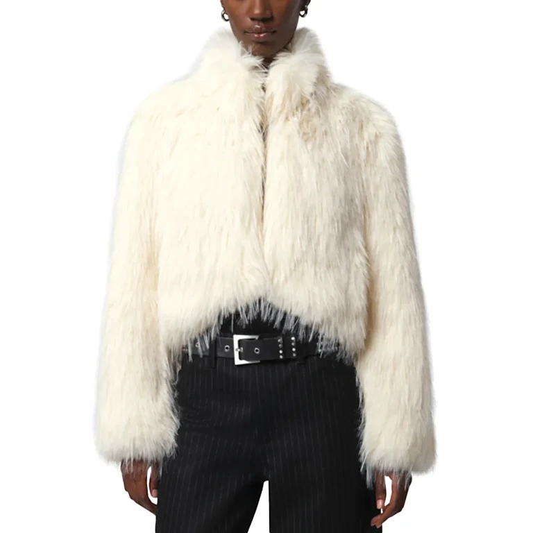 Apparis Ginette Faux Fur Cropped Jacket