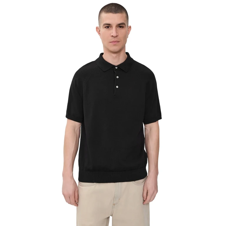 Knickerbocker Madison Cotton Polo Black L