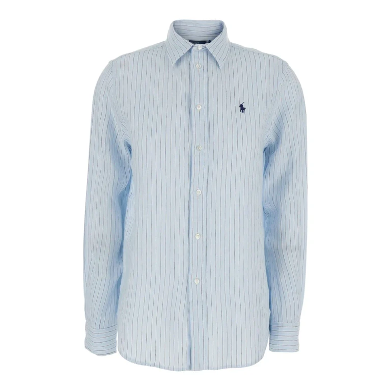 Classic Fit Linen Stripes Shirt (211A96158003)