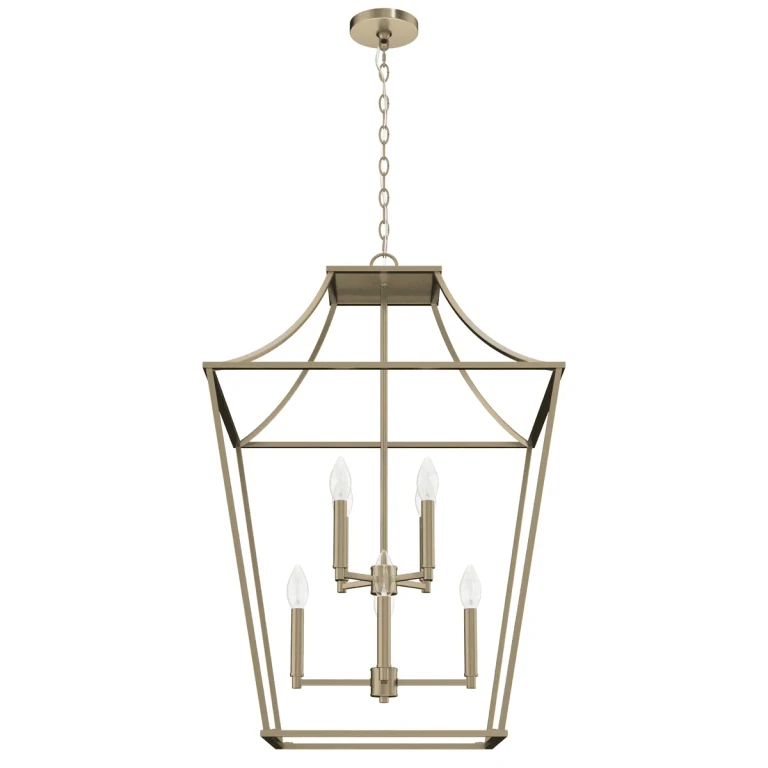 Alturas Gold Eight Light Pendant from the Laurel Ridge Collection