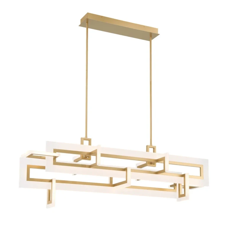 Gold LED Chandelier from the Inizio Collection