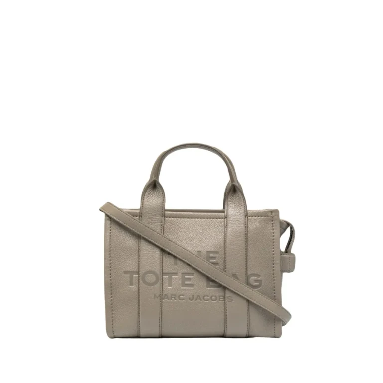 The Leather Small Tote - Bege