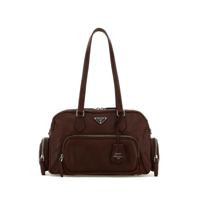Chocolate Leather Shoulder Bag