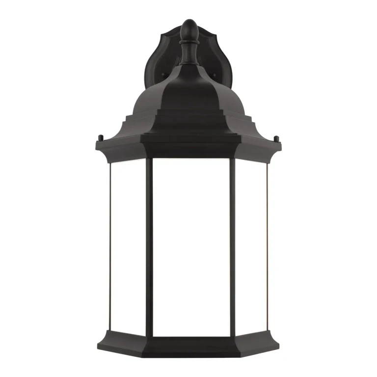 Sea Gull Sevier Outdoor Wall Light in Black - 8738751-12