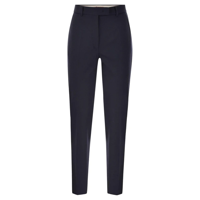 Max Mara Studio Ananas Slim-Fit Stoffhose