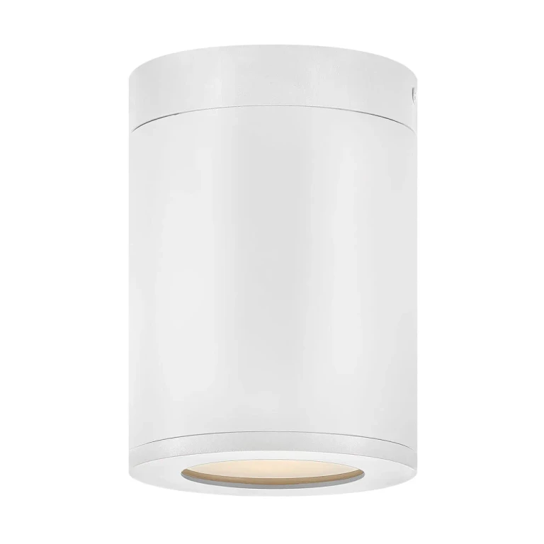 Satin White LED Flush Mount from the Silo Collection