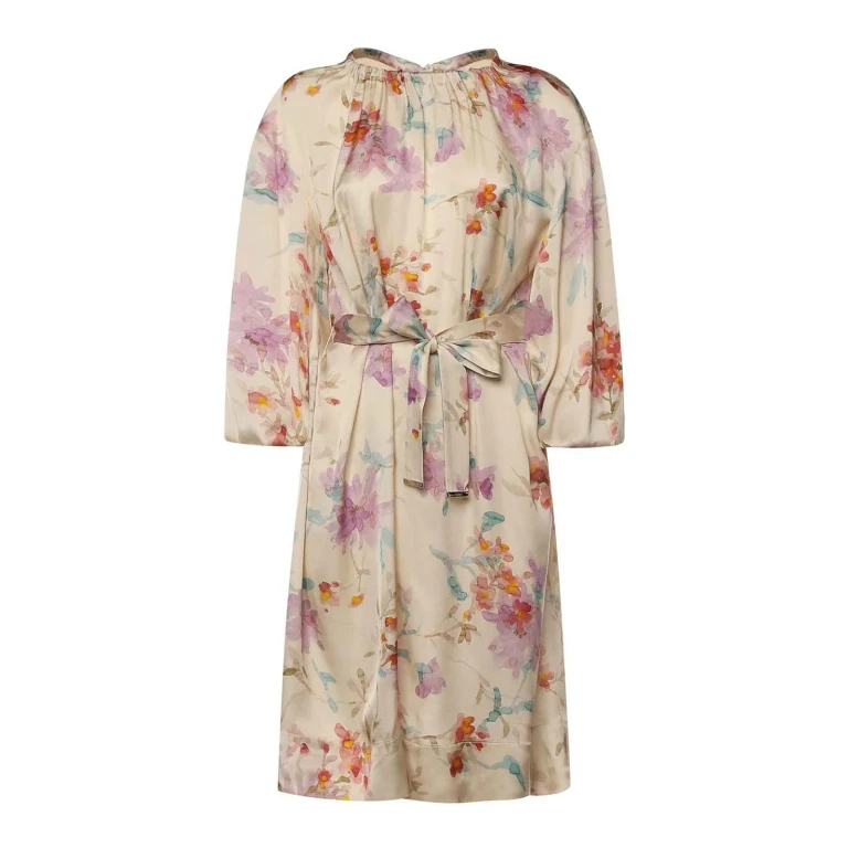 Herno Robe Au Genou - Multicolore