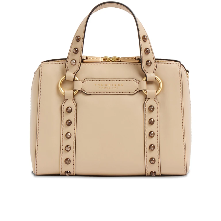 The Bridge Handbag W-shoulder Nude & Neutrals Leather Borsa - Women