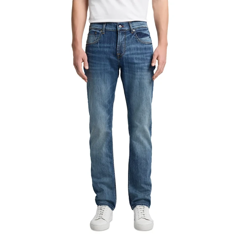 7 For All Mankind The Straight Fit Jeans in Coachella Blue