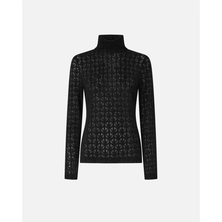 Pinko Pull en dentelle avec détails transparents