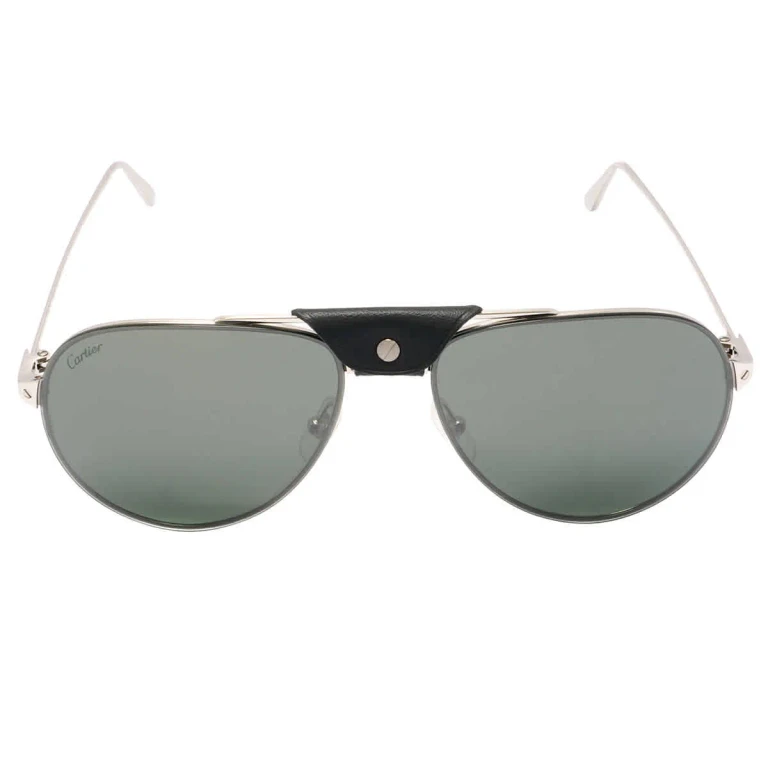 Cartier Green Pilot Unisex Sunglasses CT0166S 004 60