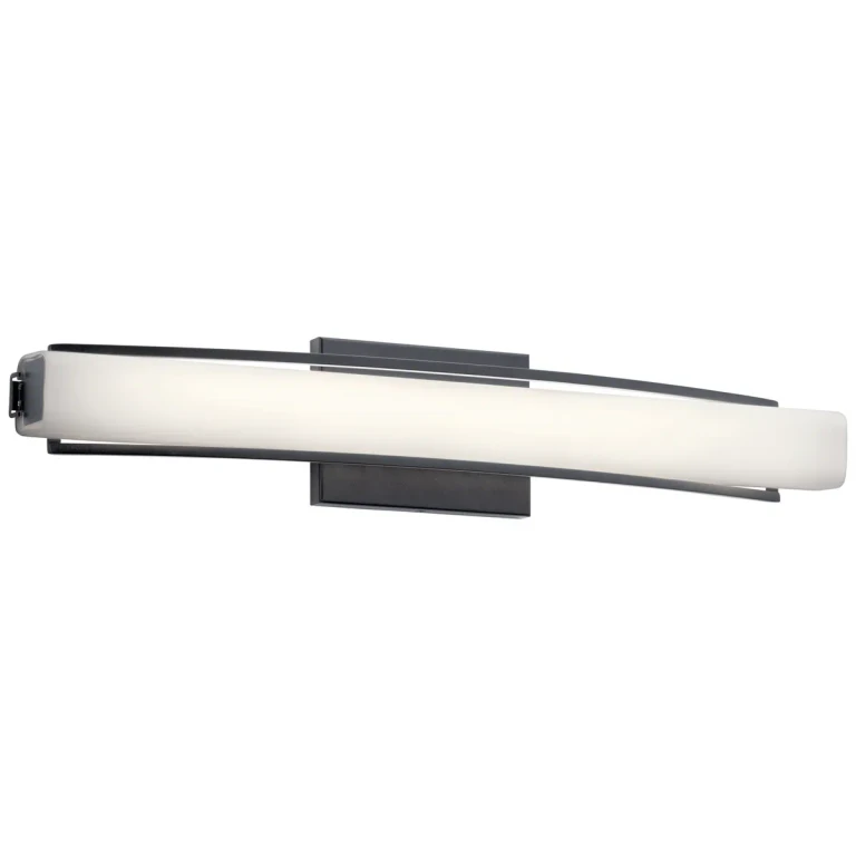 Modern Bathroom Vanity Light in Matte Black