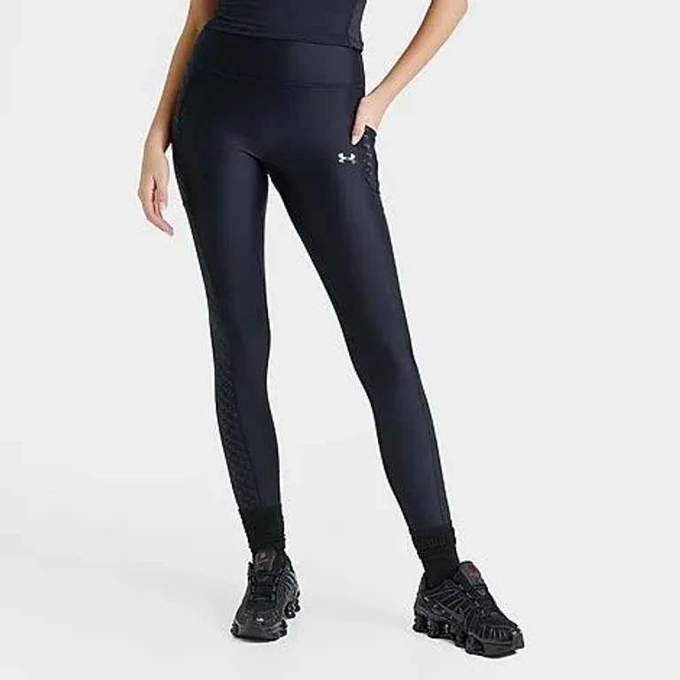 Under Armour Women's Emboss Leggings in Black Size: XS