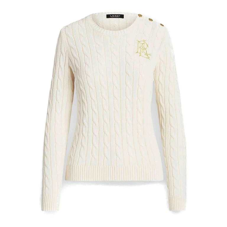 Lauren Ralph Lauren Pull Col Bateau - Crème