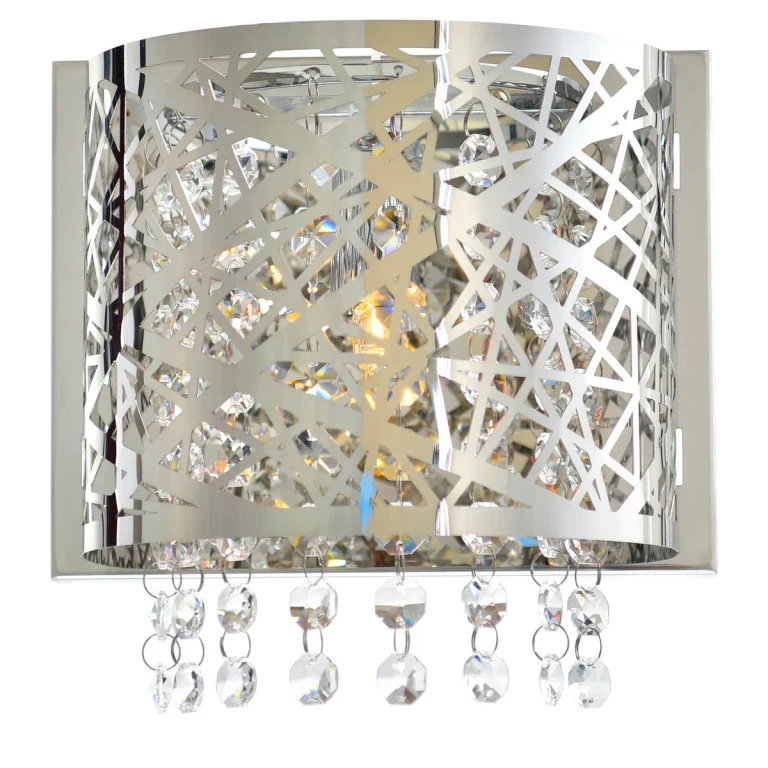 Stainless Steel One Light Bathroom Sconce from the Eternity Collection