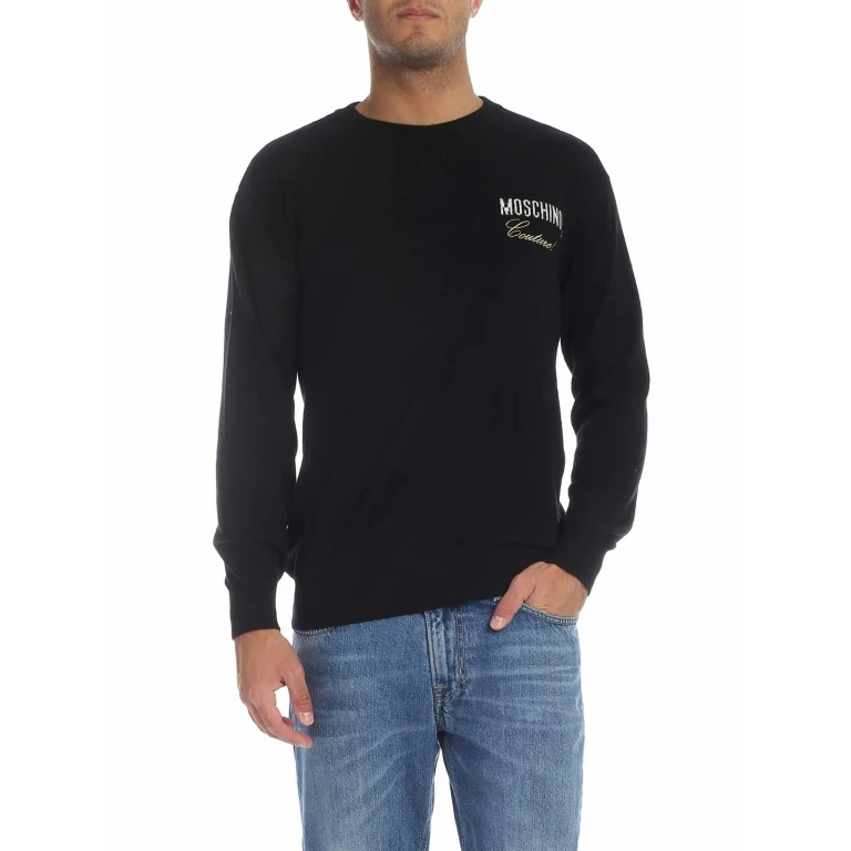 Jersey de cuello redondo Moschino - Blanco