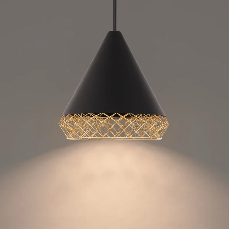 Black Gold LED Pendant from the Lacey Collection