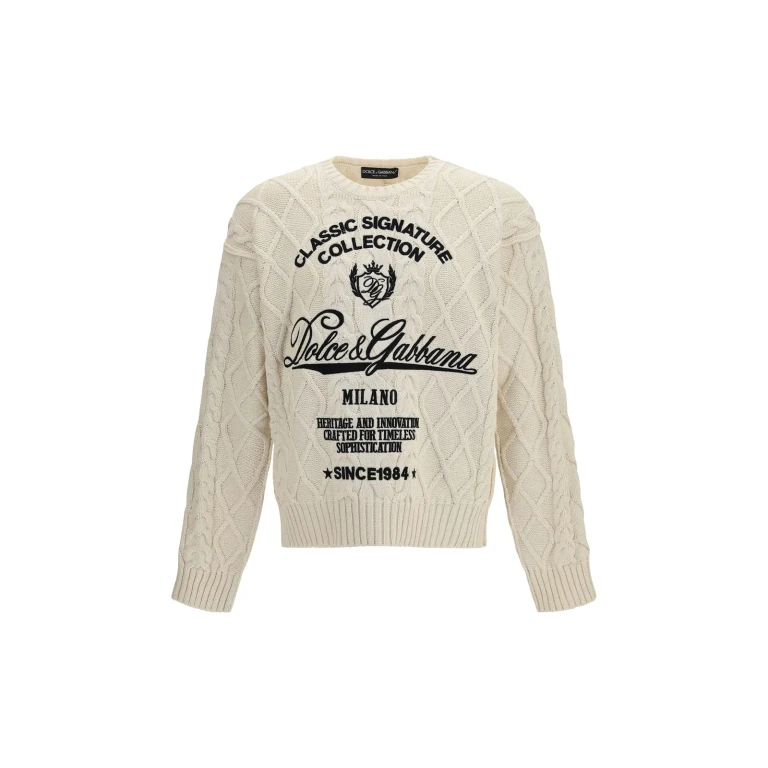Zopfstrick-Pullover Beige