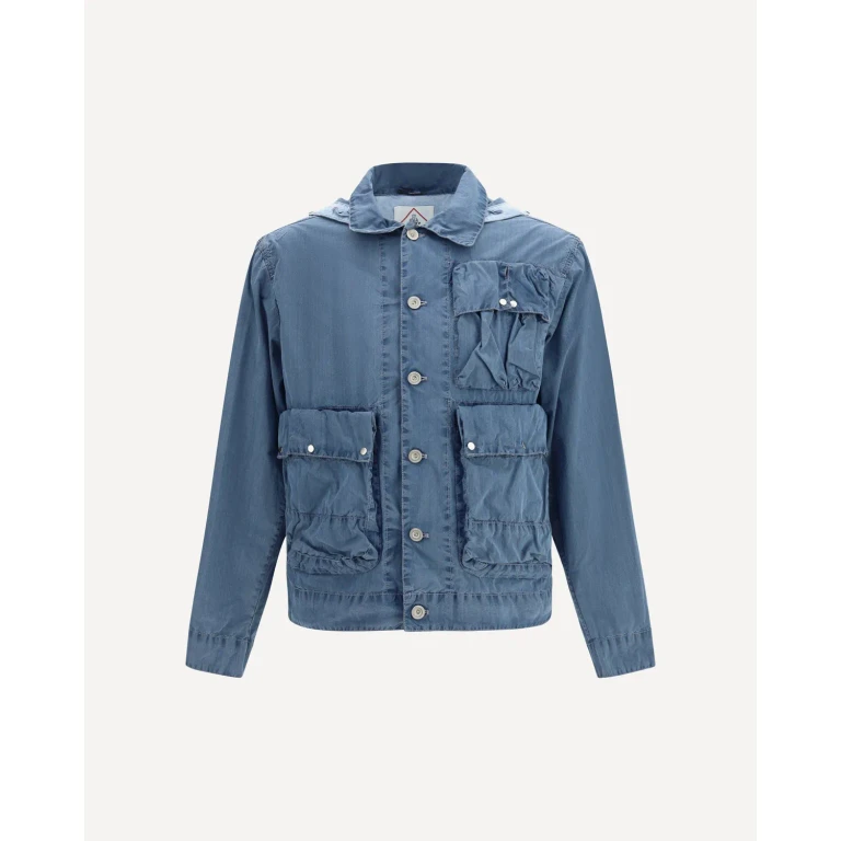 C.P. Company 50 Fili Indigo Bleached Goggle Jacket