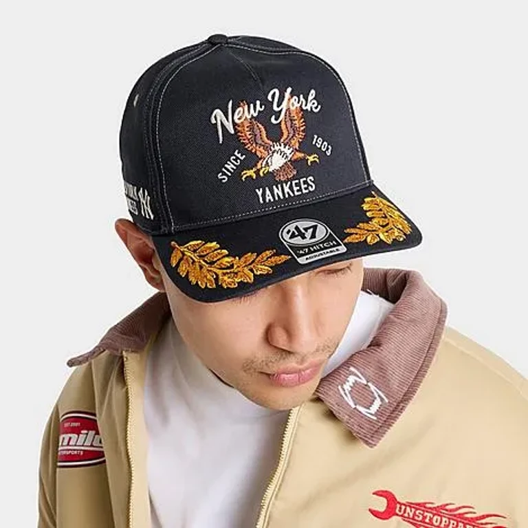 47 Brand '47 New York Yankees MLB HITCH Snapback Hat in Navy