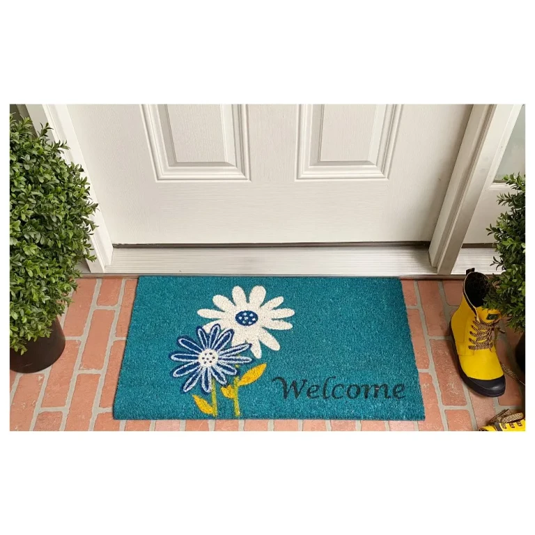 Daisy Welcome Doormat