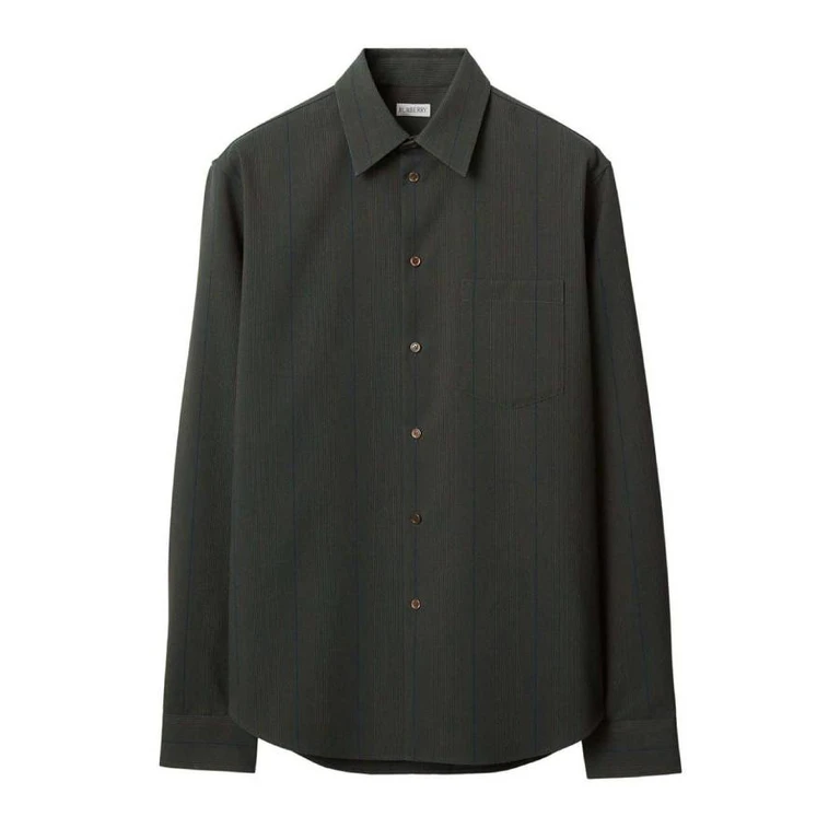 Burberry Mens Striped Wool Shirt