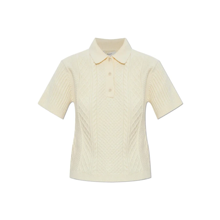 JW ANDERSON Polo Shirt Woman color Ecru (KW1443YN0446241)