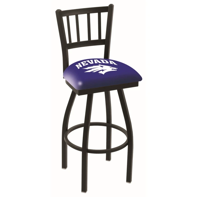 Black Slat Back Swivel Counter Stool - UNR