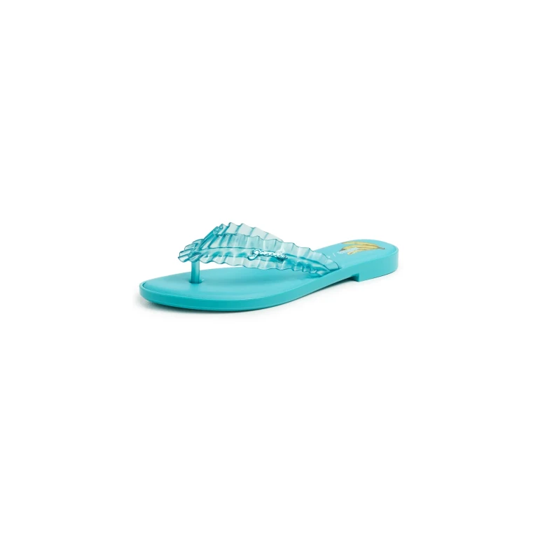 Melissa Melissa x Ganni Jelly Flip Flops Blue 8