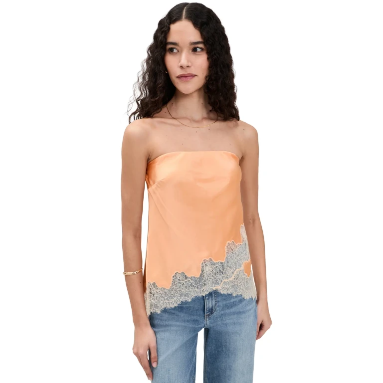 CAMI NYC Odessa Strapless Camisole Peach XL