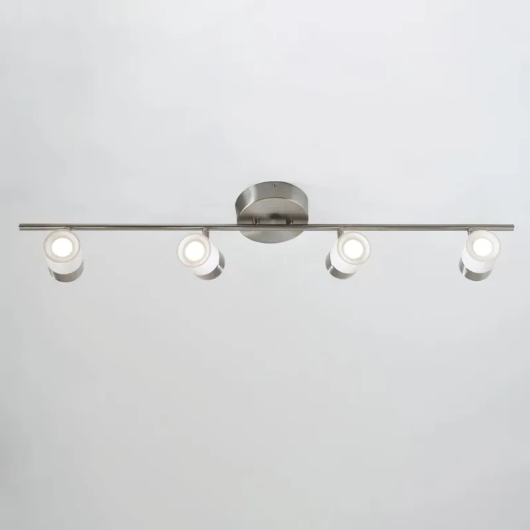 Satin Nickel LED Fixed Rail from the Gramercy Collection
