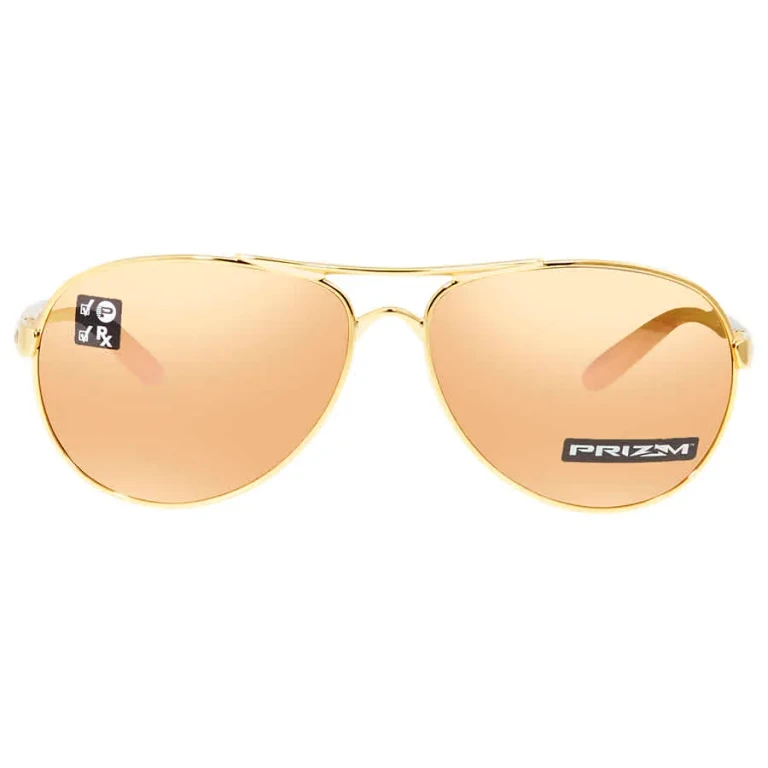 Feedback Prizm Rose Gold Polarized Pilot Ladies Sunglasses OO4079 407937 59