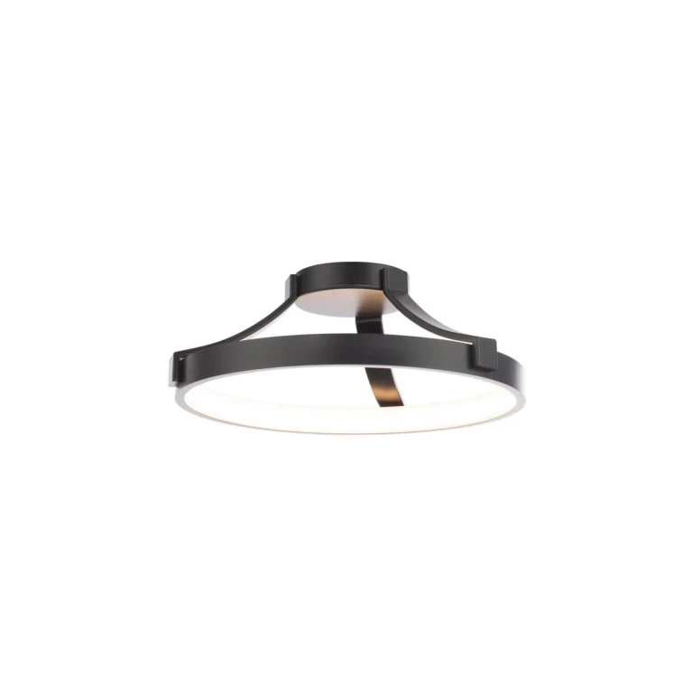 Black LED Flush Mount from the Chaucer Collection