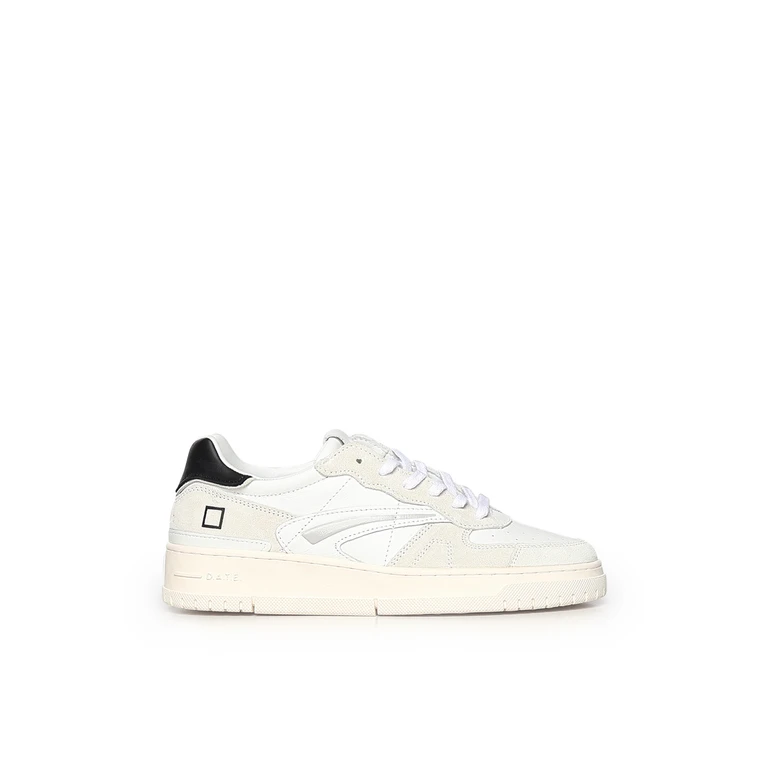 D. A.T. E. Sneakers Ivory Bluette Cowskin - Men