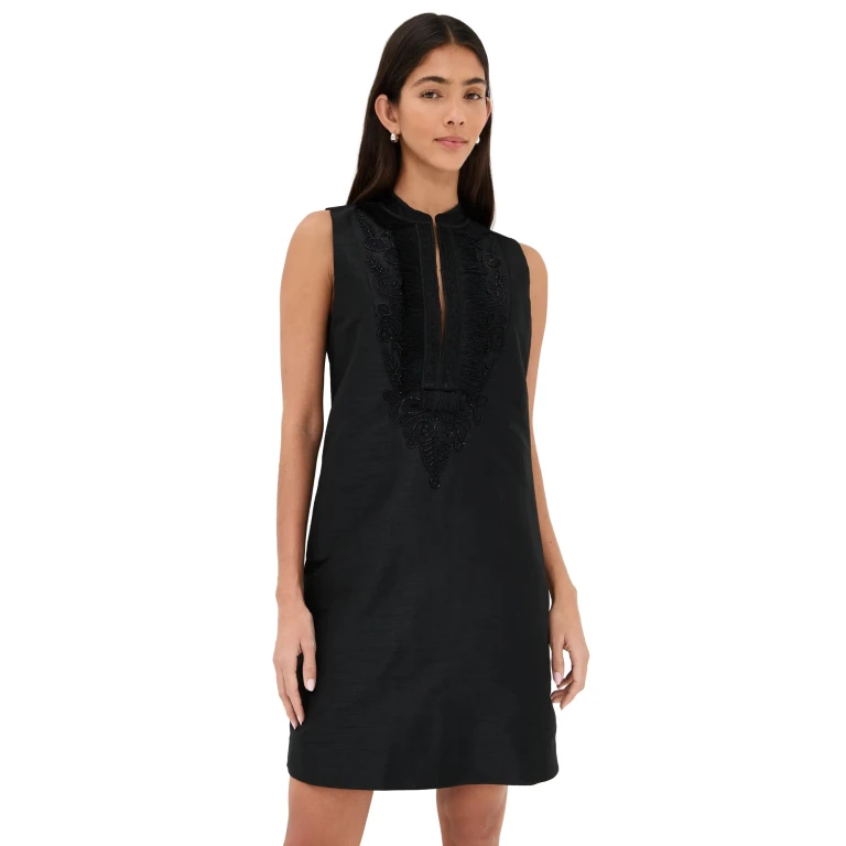 Figue Matilda Sleeveless Dress Onyx Black S