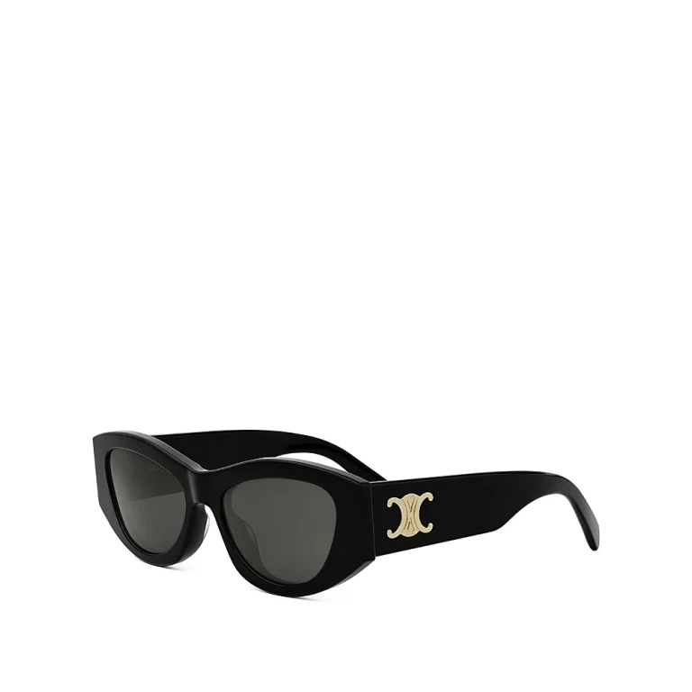 Celine Triomphe Violet Geometric Sunglasses, 55mm
