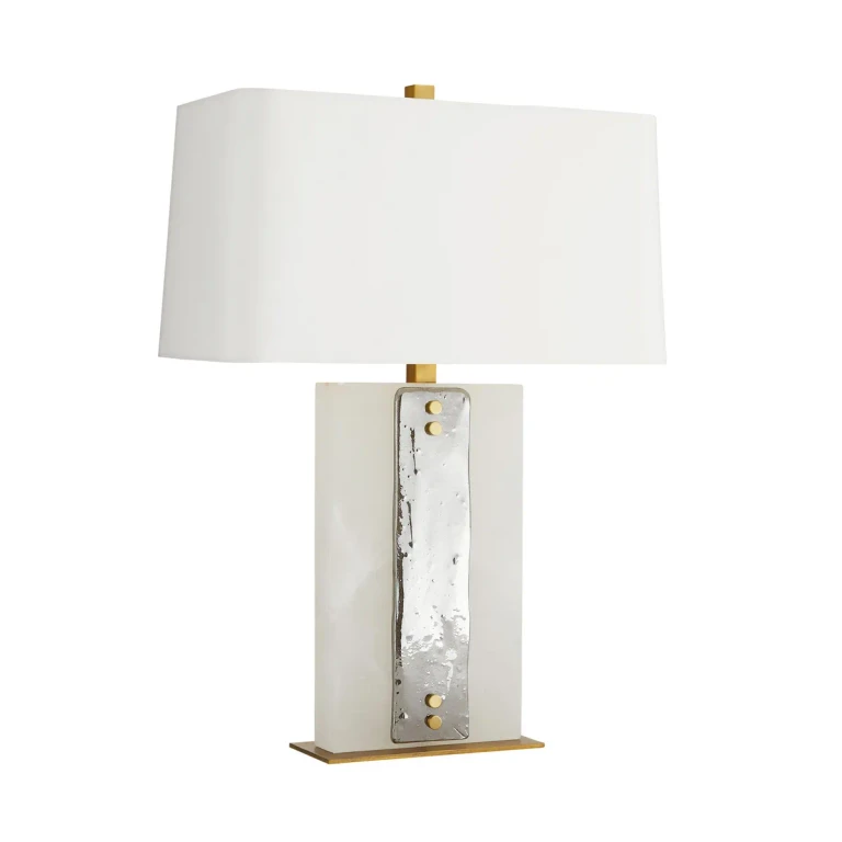 White One Light Table Lamp from the Uriah Collection